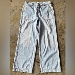 Wonderly Light Blue Wide-Leg 100% Cotton Jeans Size 10 Regular